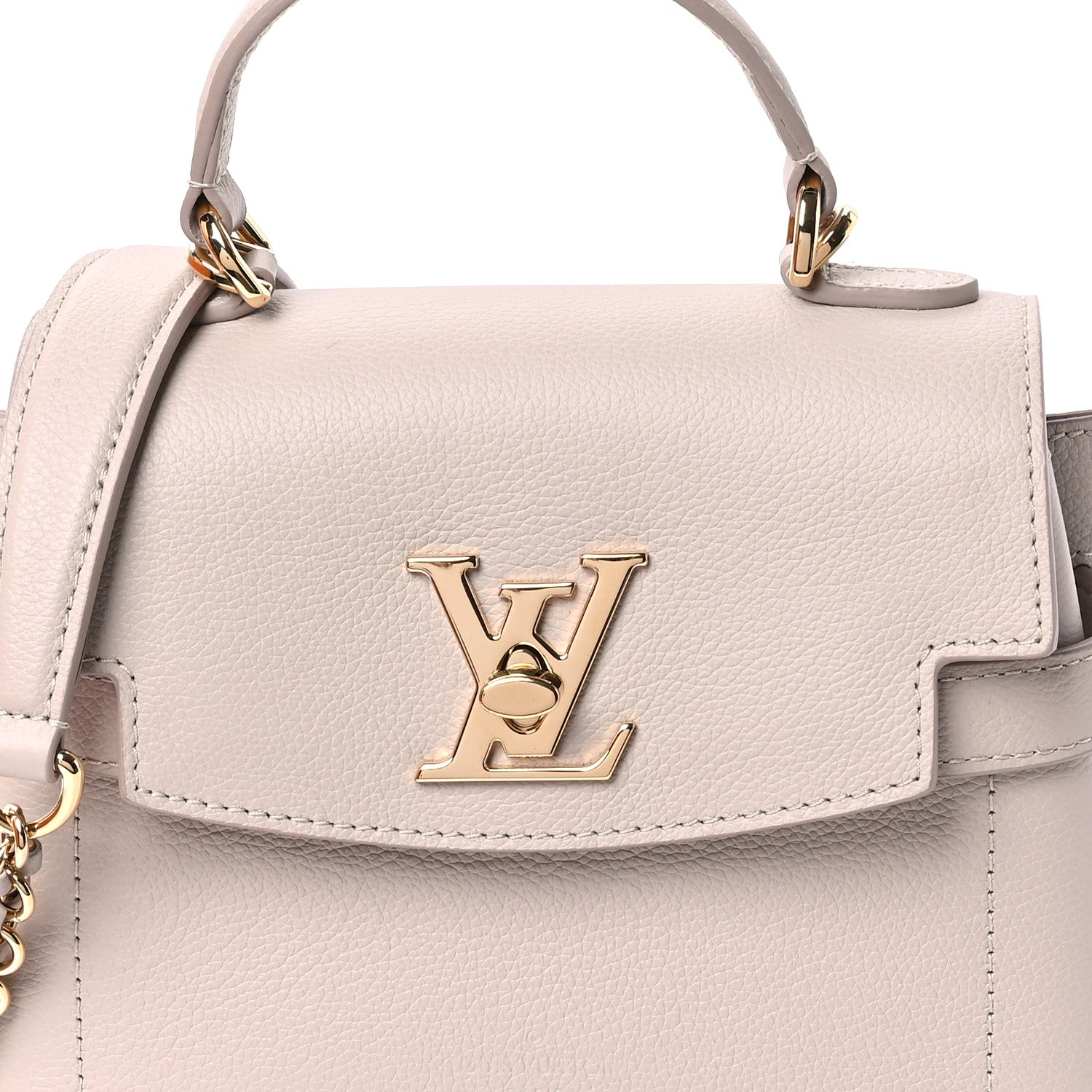 Louis Vuitton Soft Calfskin Mini Lockme Ever Greige 7 of 10