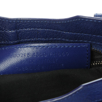 Balenciaga Chevre Gold Metallic Edge Hardware Mini City Bleu Roi 8 of 8