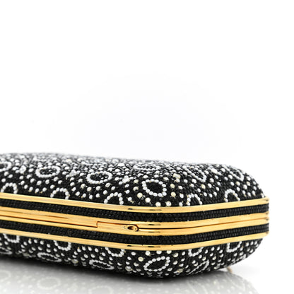 Judith Leiber Swarovski Crystal Minaudiere Clutch Gold Black Multicolor 9 of 9