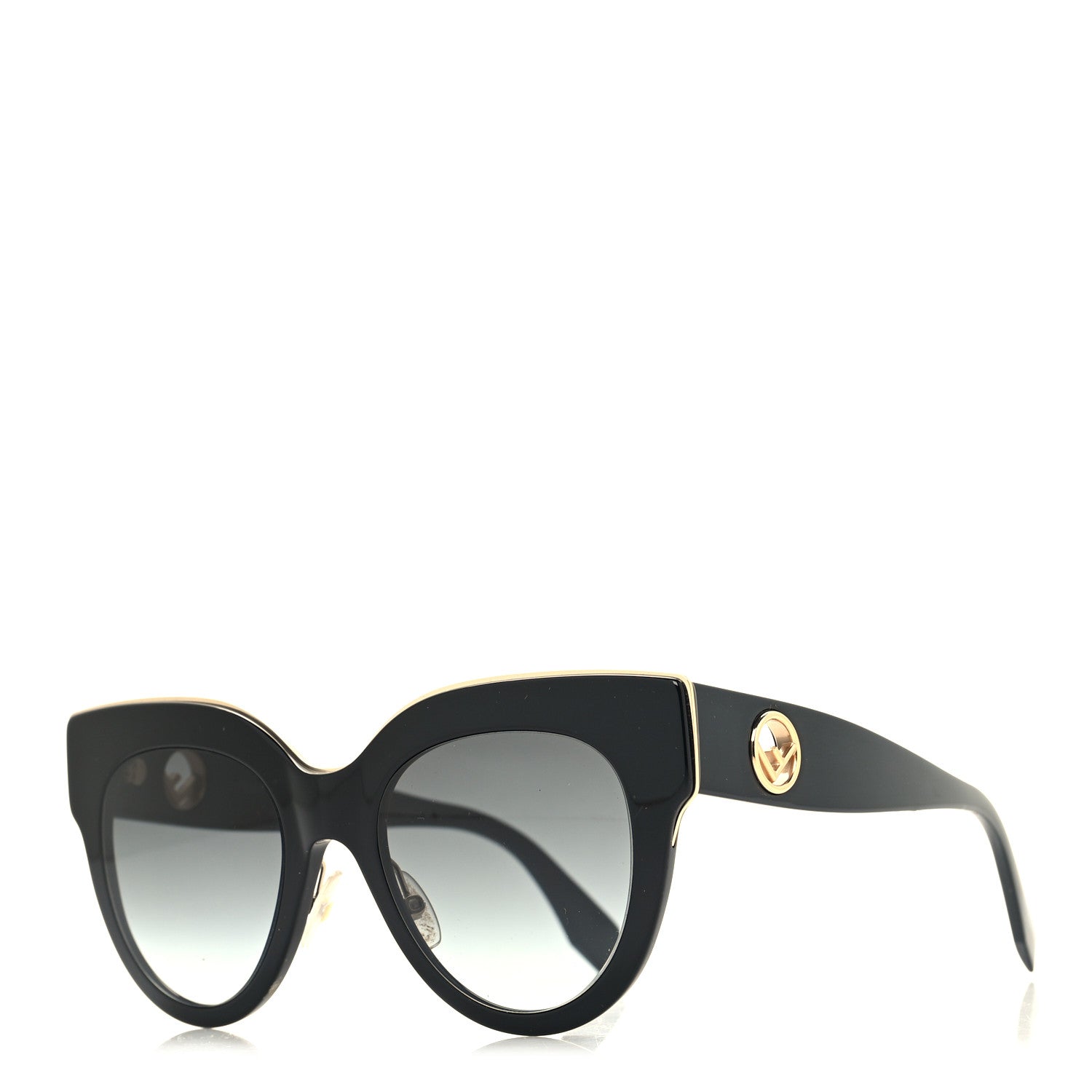 Fendi Acetate F is Fendi Cat Eye Sunglasses FF 0360/G/S Black 1 of 7