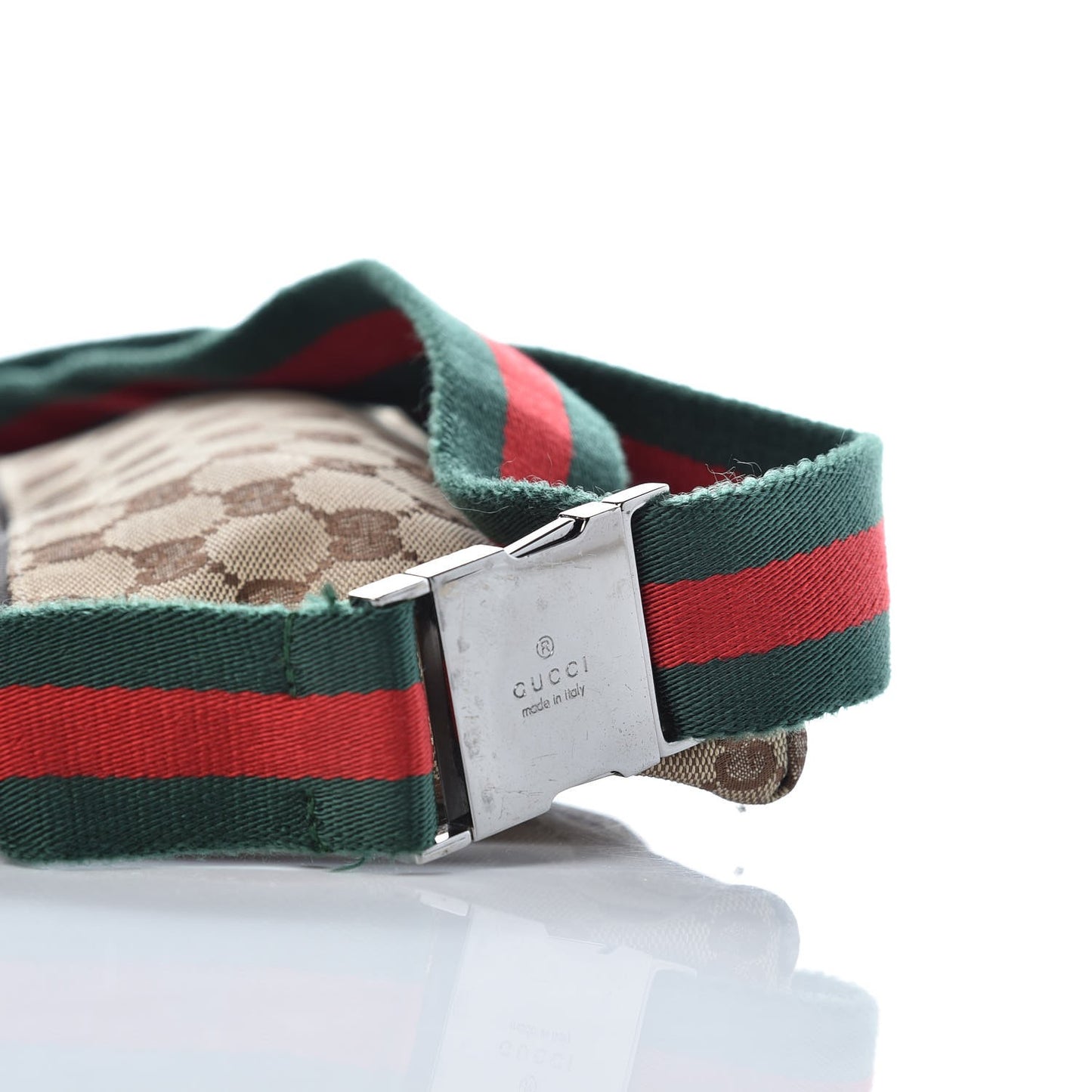 Monogram Web Belt Bag Dark Brown