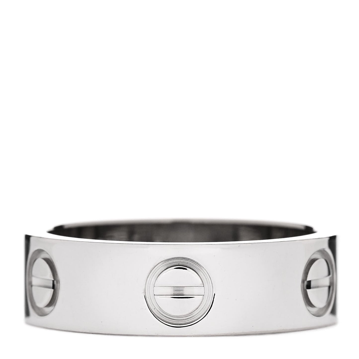 18K White Gold 5.5mm LOVE Ring 51 5.75