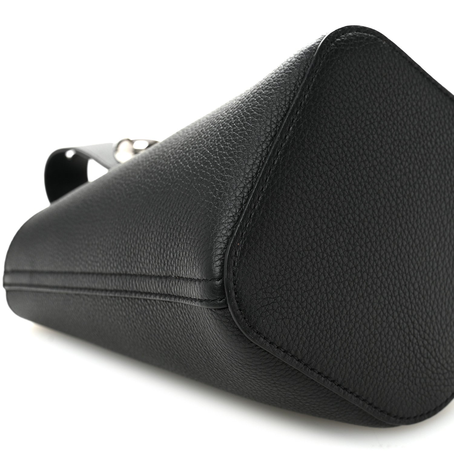 Loewe Soft Grained Calfskin Mini Pebble Bucket Bag Black 9 of 10