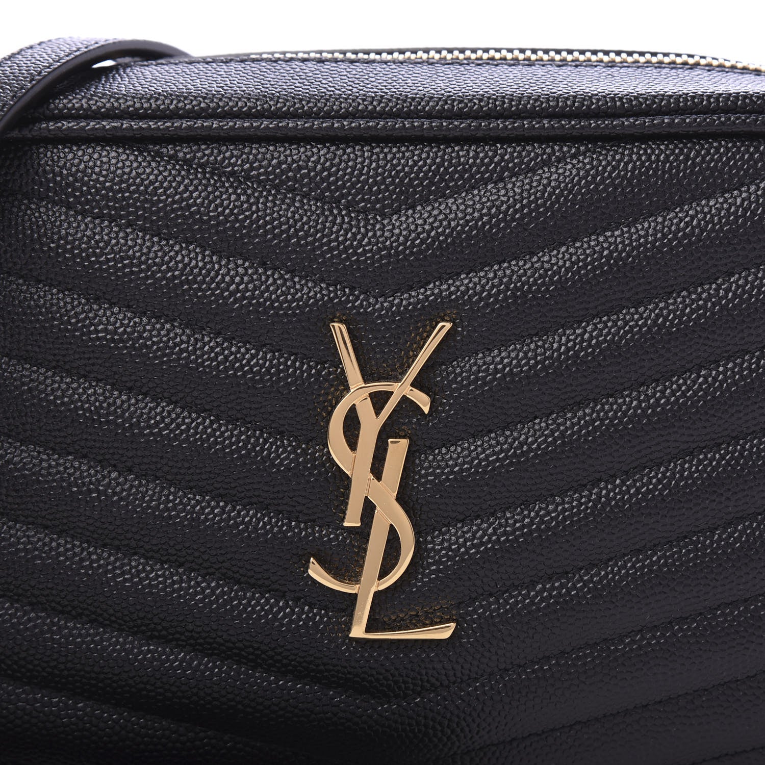 Saint Laurent Grain De Poudre Matelasse Monogram Mini Lou Camera Bag Black 9 of 9