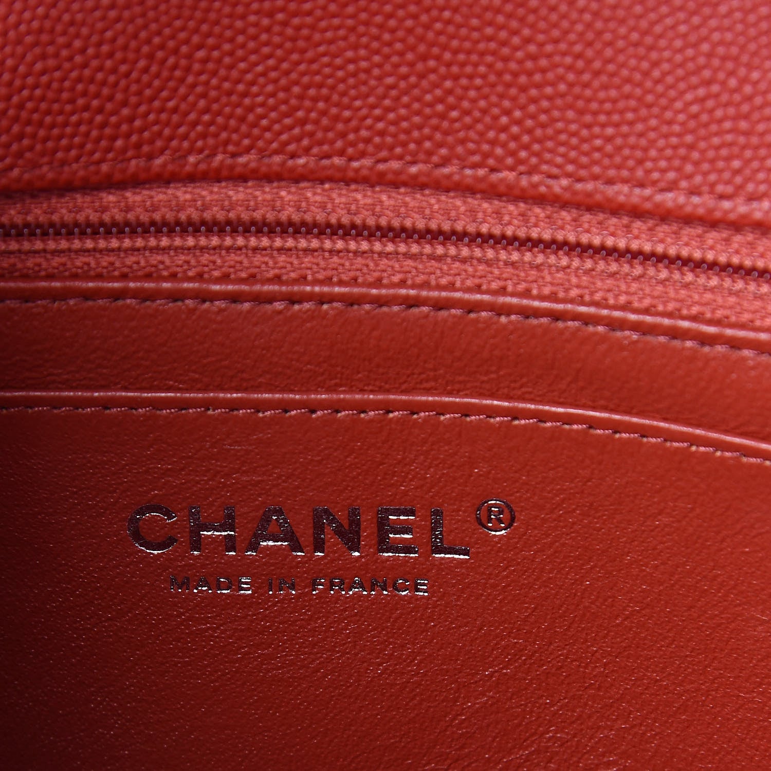 Chanel Caviar Quilted Mini Rectangular Flap Red 6 of 10