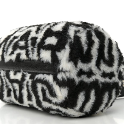 Marc Jacobs Faux Fur The Duffle Top Handle Bag Black White 10 of 10
