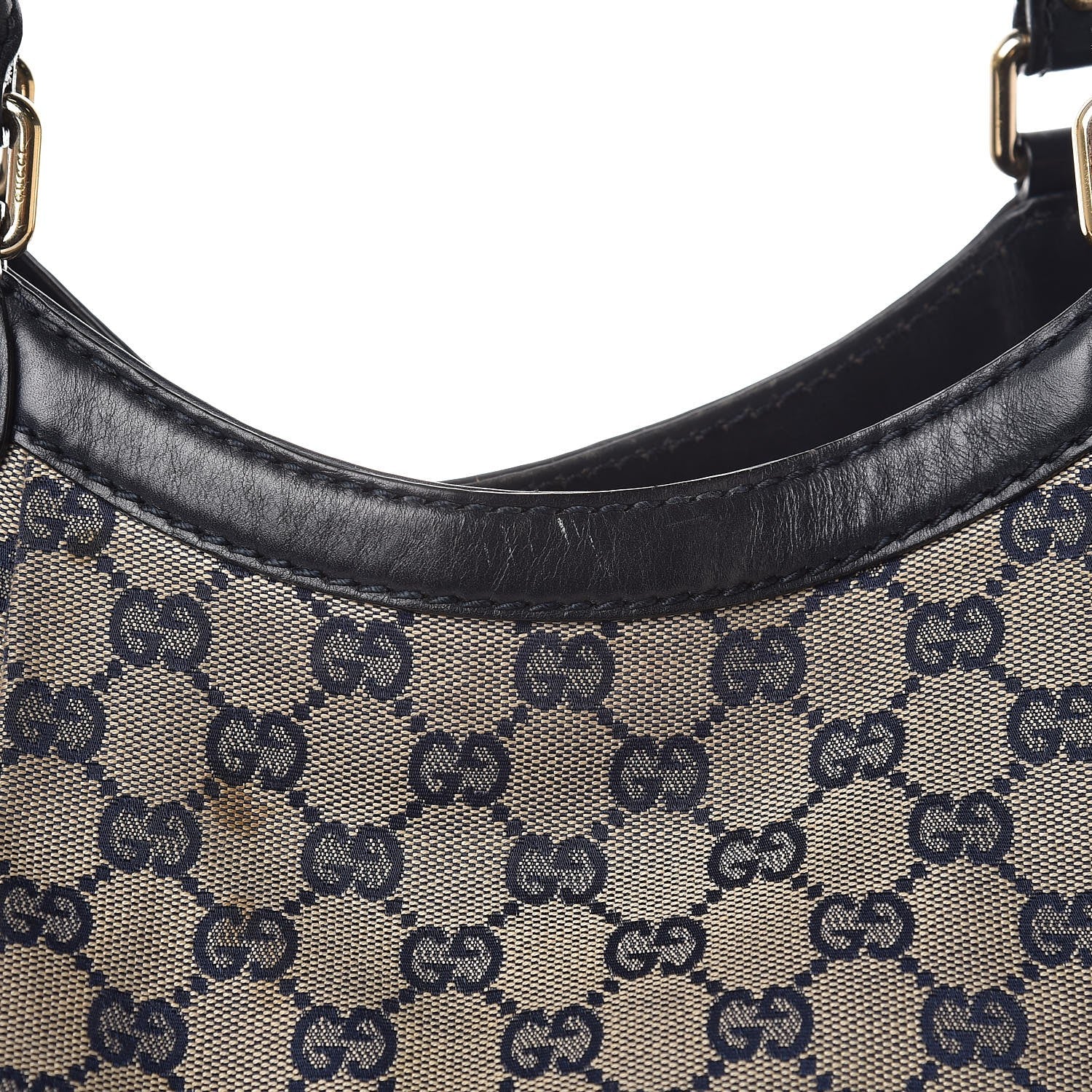 Gucci Monogram Calfskin Large Sukey Tote Beige Blue 14 of 23