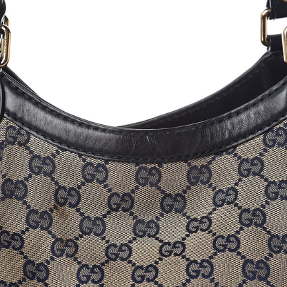 Gucci Monogram Calfskin Large Sukey Tote Beige Blue 14 of 23