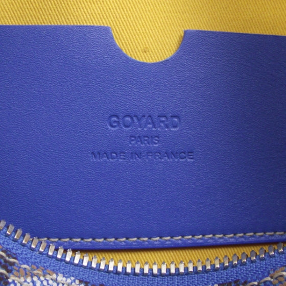 Goyardine Amakios PM Bowler Tote Bag Blue