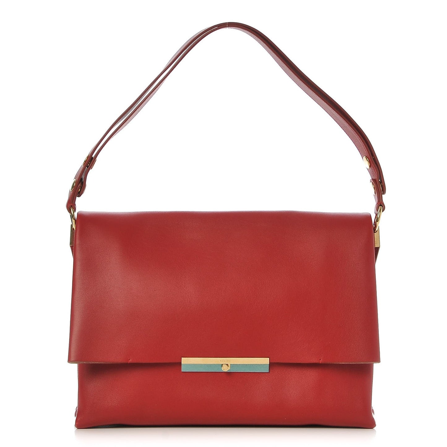 Calfskin Blade Flap Bright Red