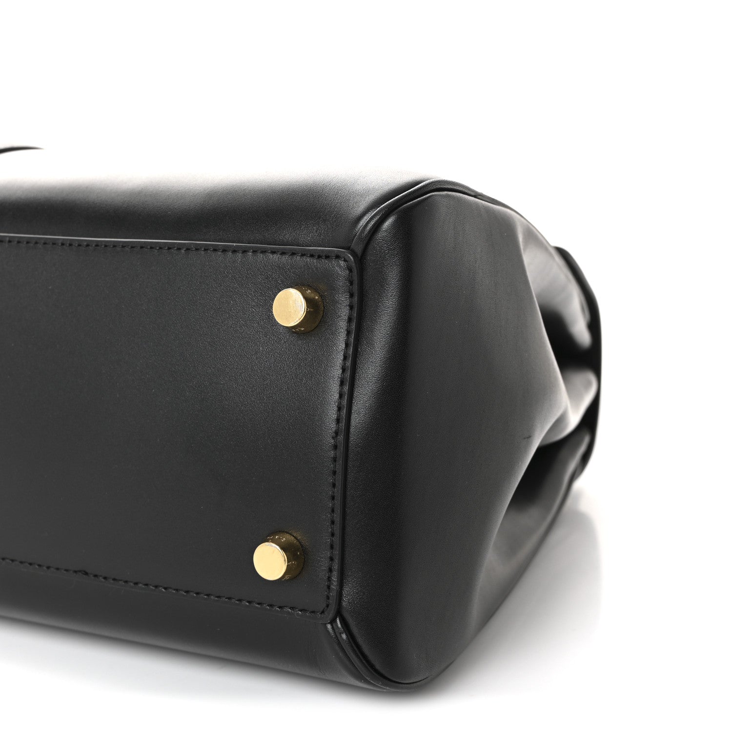 Celine Satinated Calfskin Medium 16 Top Handle Bag Black 11 of 11