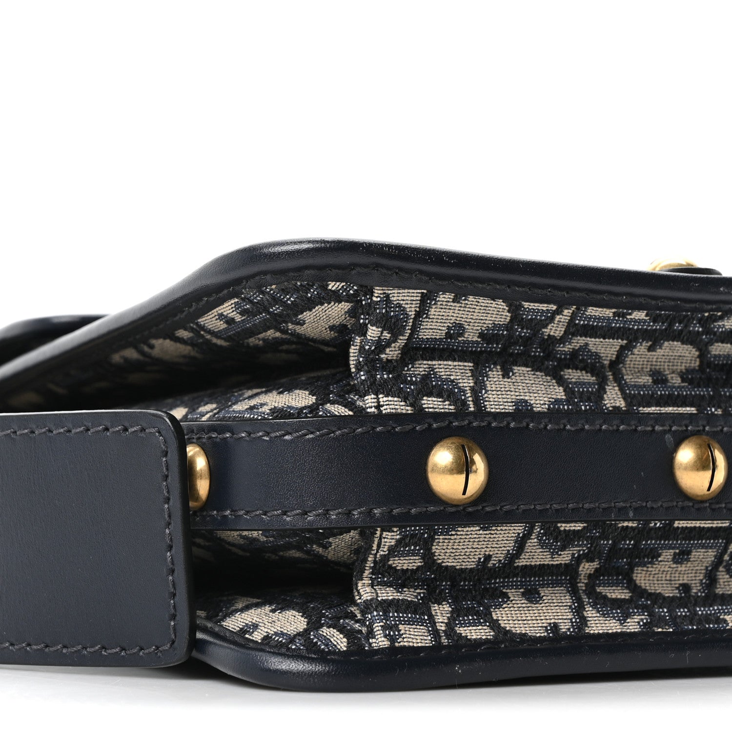 Christian Dior Oblique Square DiorAddict Flap Navy Blue 9 of 10