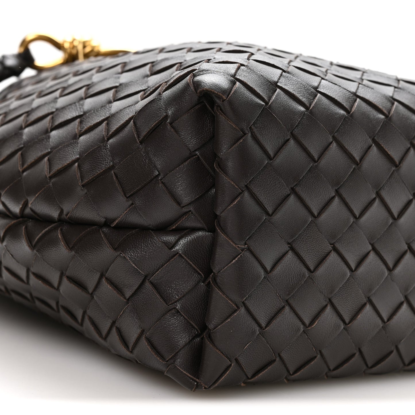 Nappa Intrecciato Small Andiamo Bucket Bag Fondant