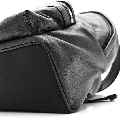 Saint Laurent Lambskin Mini City Backpack Black 9 of 9