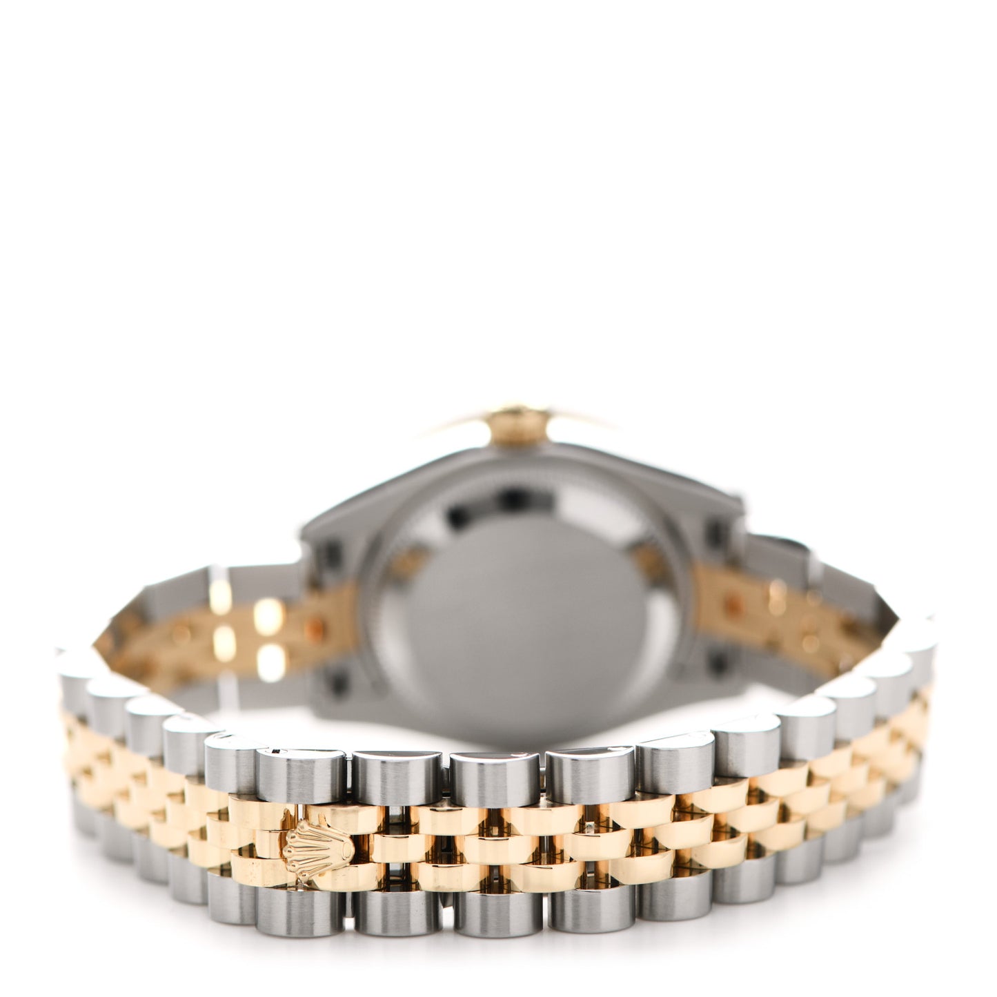 Stainless Steel 18K Yellow Gold Diamond 26mm Oyster Perpetual Datejust Watch Black 179313