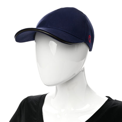 Gucci Cotton Web Baseball Hat M Navy 2 of 9