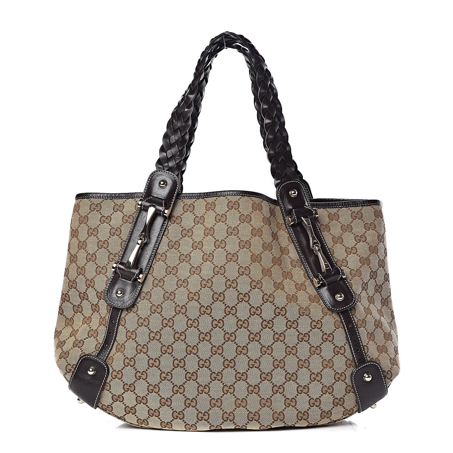 Monogram Medium Pelham Shoulder Bag Dark Brown