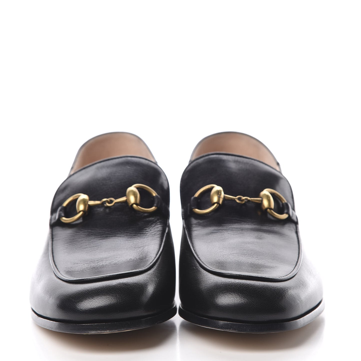 Goatskin Crystal Womens Horsebit Loafers 38.5 Black