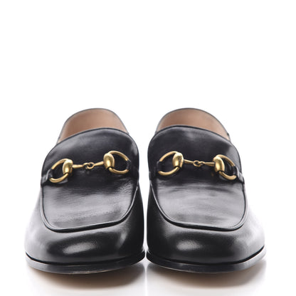 Gucci Goatskin Crystal Womens Horsebit Loafers 38.5 Black 2 of 10