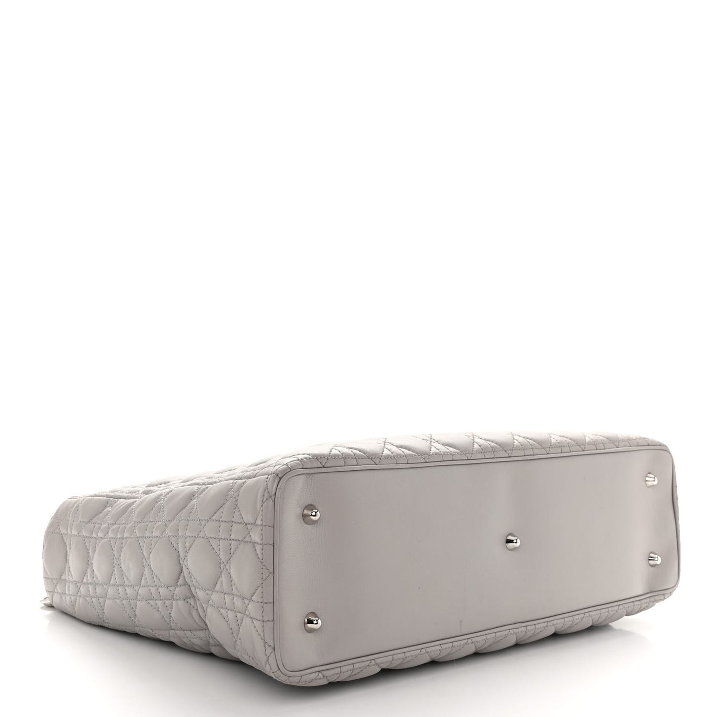Lambskin Cannage XL Lady Dior Light Grey