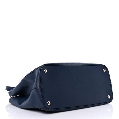 Prada Saffiano Medium Galleria Double Zip Tote Baltico 3 of 14