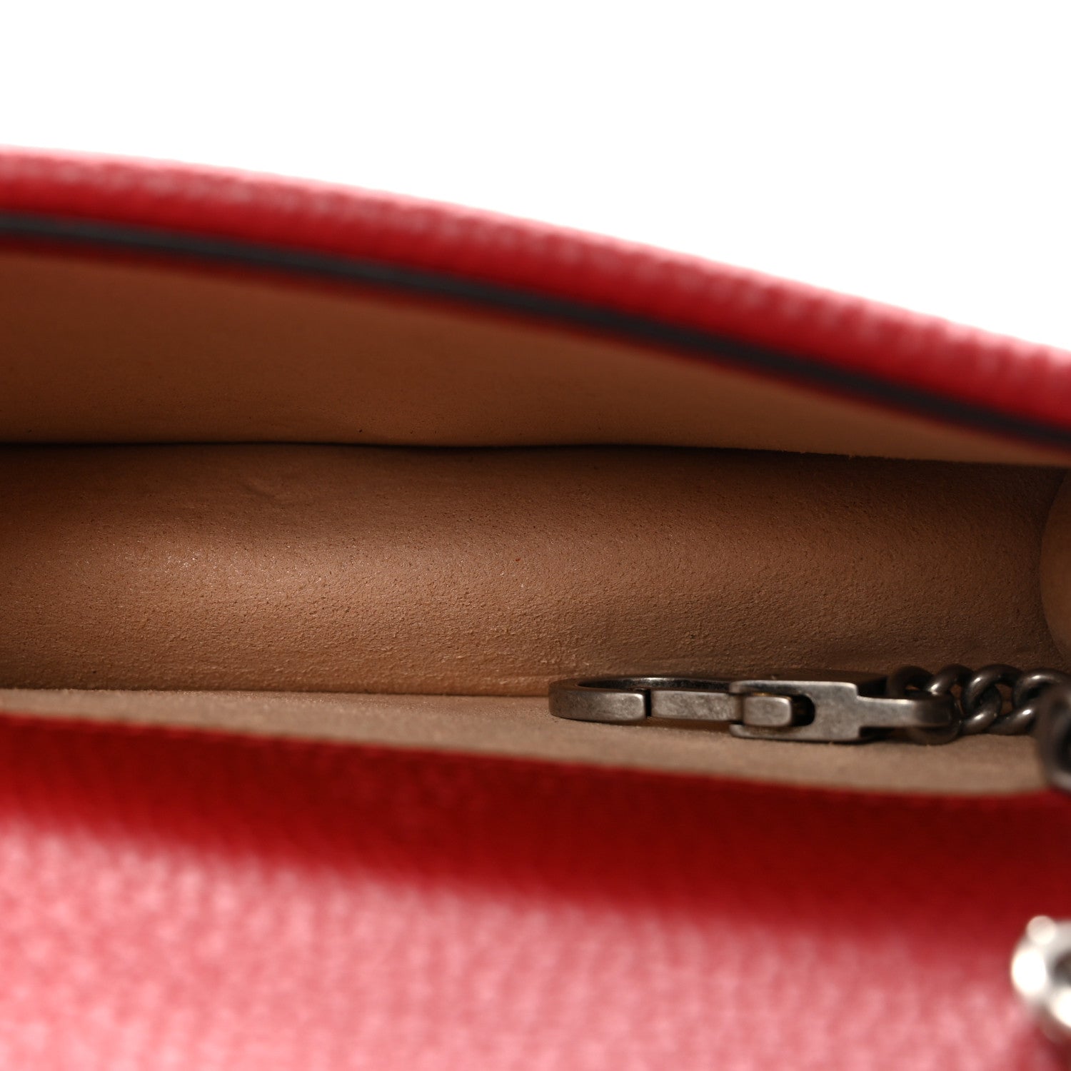 Gucci Calfskin Super Mini Dionysus Shoulder Bag Hibiscus Red 5 of 9
