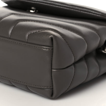 Saint Laurent Calfskin Y Quilted Monogram Toy Loulou Crossbody Bag Earth 10 of 10