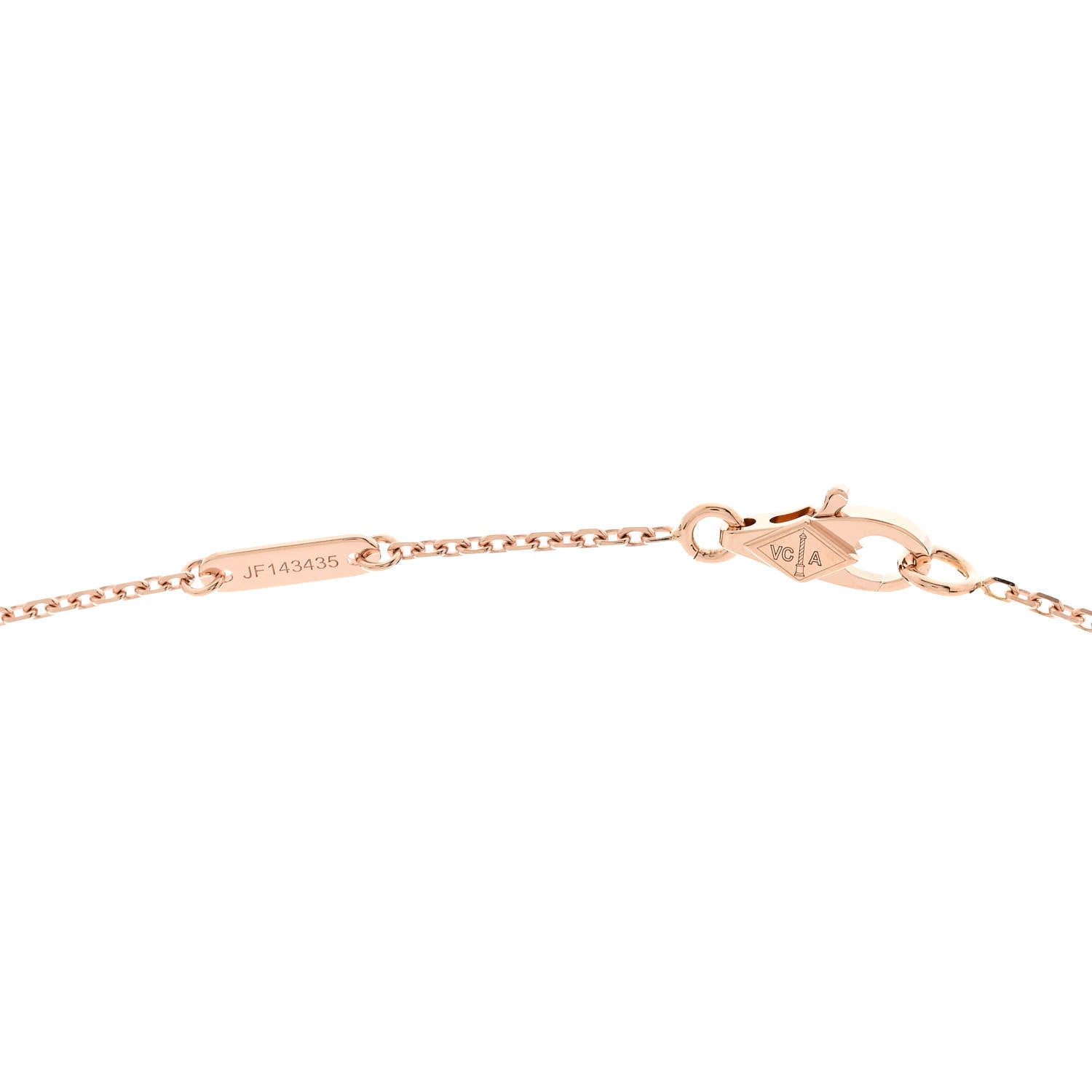 Van Cleef & Arpels 18K Rose Gold Sweet Alhambra Pendant Necklace 5 of 6