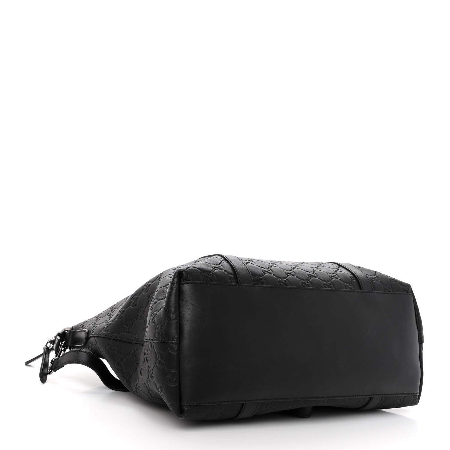 Gucci Guccissima Large GG Charm Convertible Dome Satchel Black 4 of 11
