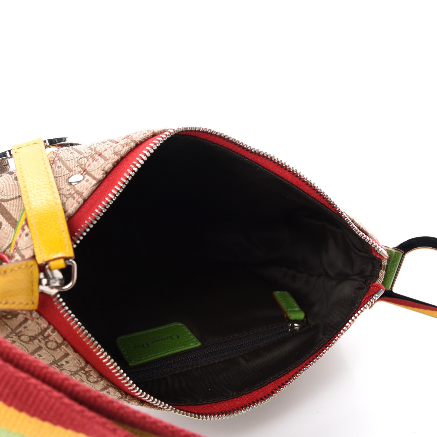 Christian Dior Monogram Rasta Saddle Pochette Beige 5 of 11