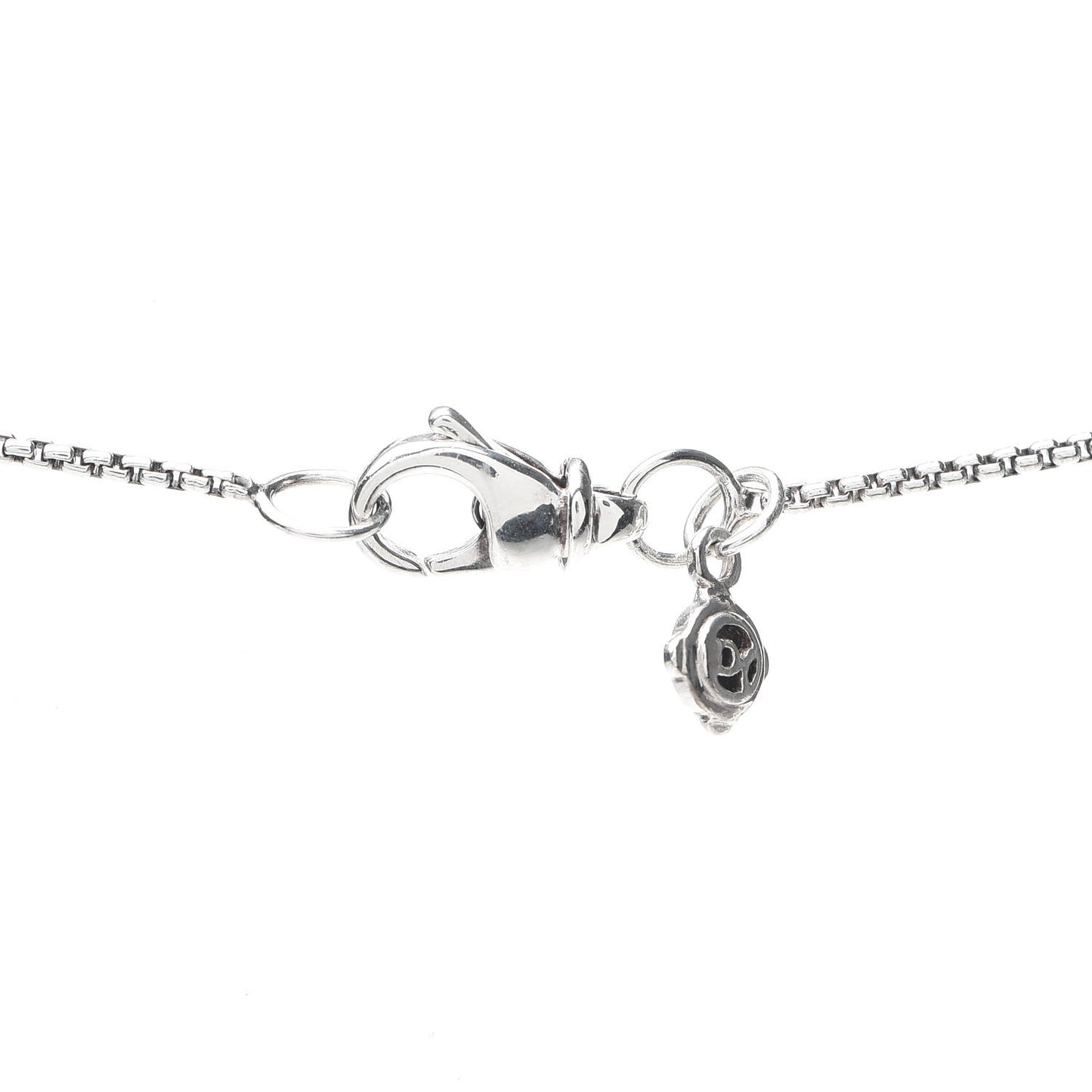 Sterling Silver Diamond Sculpted Cable Disc Necklace