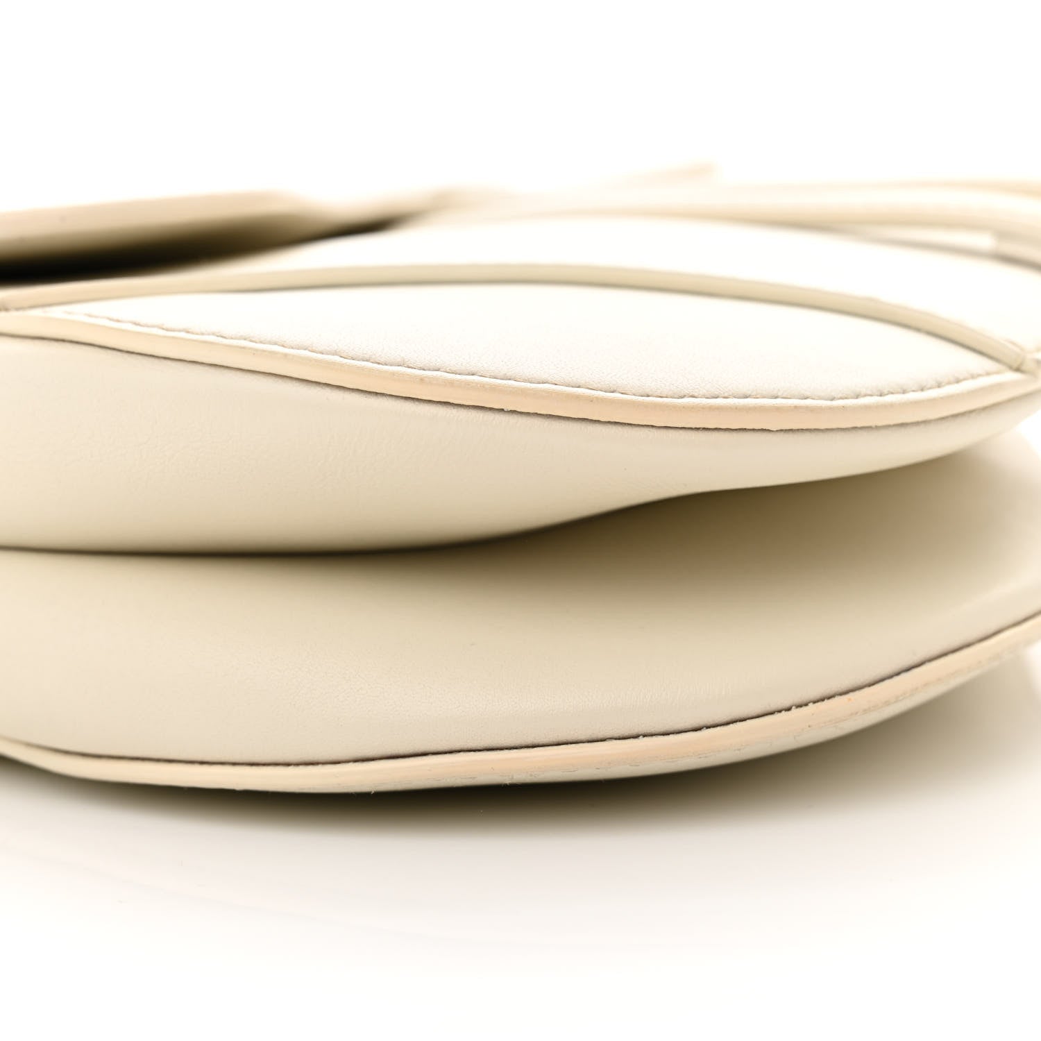 Christian Dior Ultra Matte Calfskin Saddle Bag Off White 9 of 11