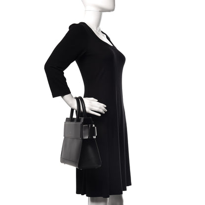 Givenchy Smooth Calfskin Small Horizon Satchel Black 3 of 11