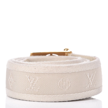 Louis Vuitton Canvas Monogram LV Cut Belt 80 32 White 3 of 8