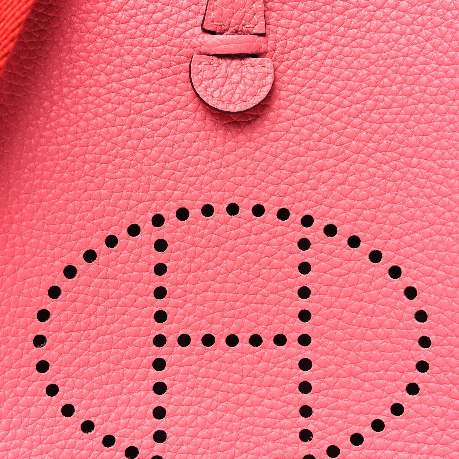 Hermes Taurillon Clemence Amazone Evelyne TPM Rose Azalee Rouge Pivoine 8 of 11