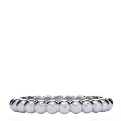 Van Cleef & Arpels 18K White Gold Medium Perlee Ring 53 6.5 1 of 4