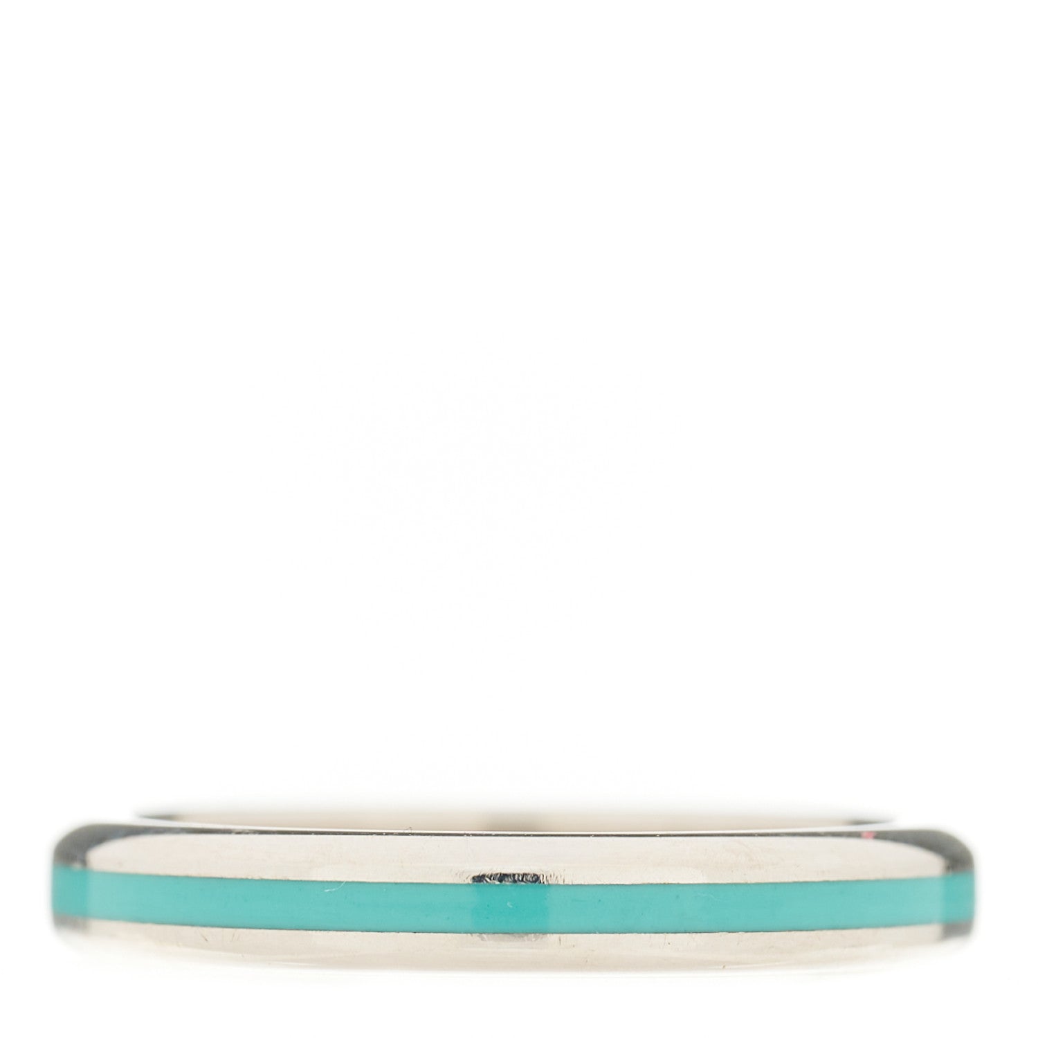 Tiffany Sterling Silver Enamel Stackable Ring Blue 52 6 1 of 5