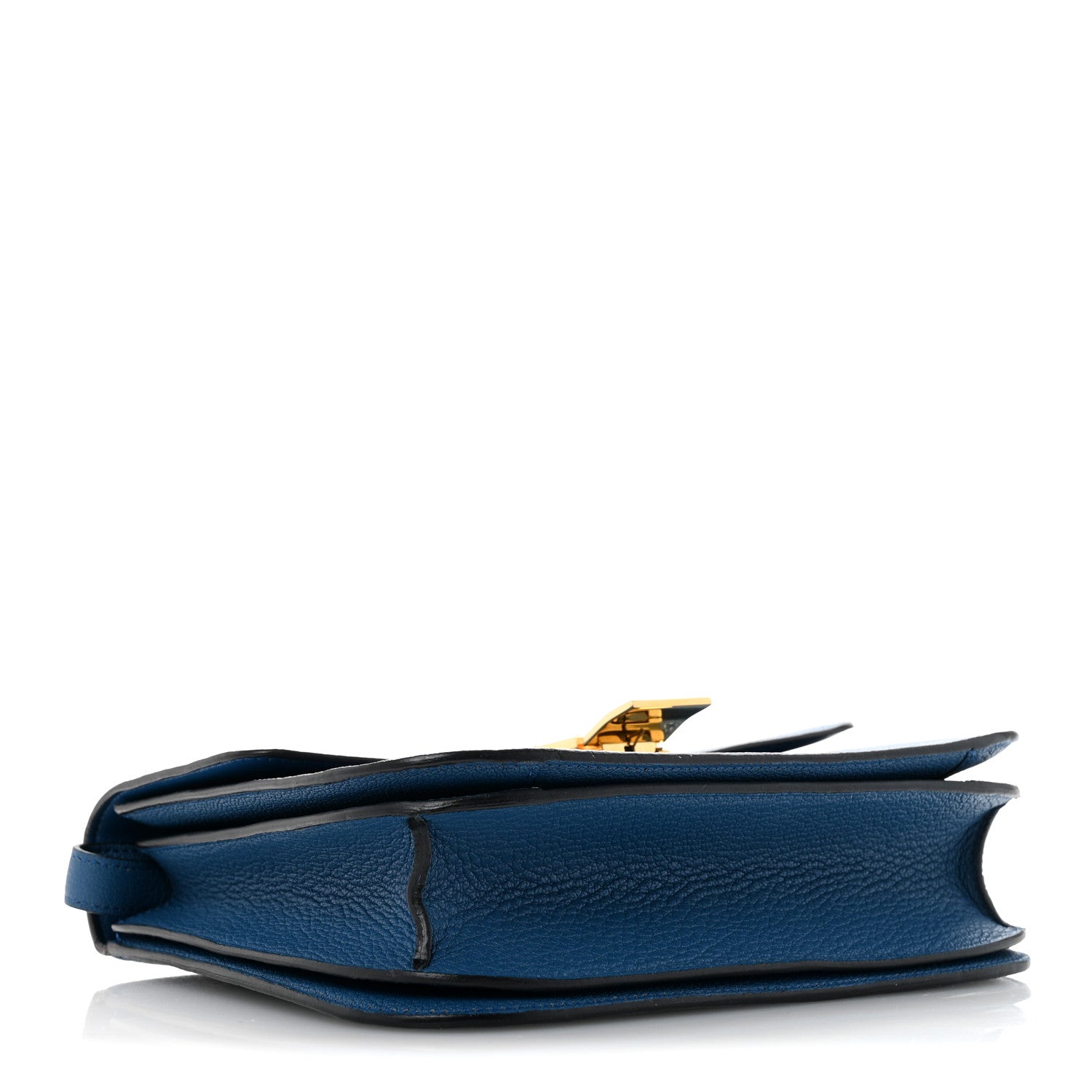 Celine Goatskin Medium Classic Box Flap Bag Deepsea 4 of 14