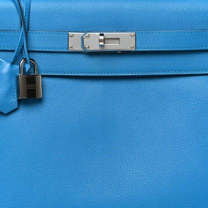 Hermes Evercolor Kelly Retourne 32 Bleu Zanzibar 8 of 10