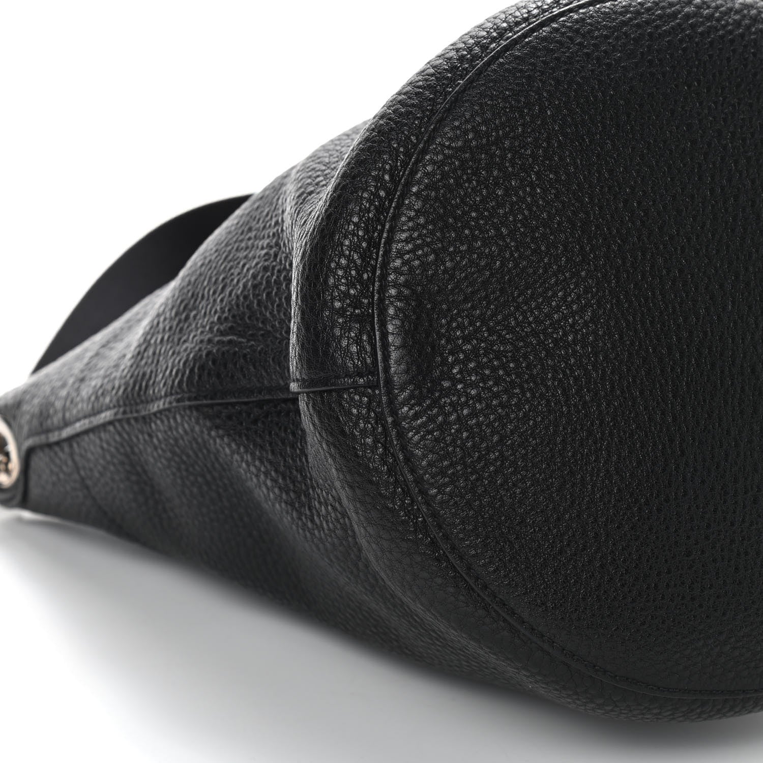 Prada Vitello Daino Bucket Bag Black 7 of 8