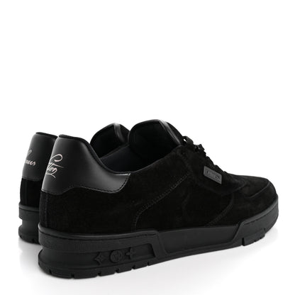 Louis Vuitton Suede Mens LV Trainer Sneakers 9 Black 5 of 14