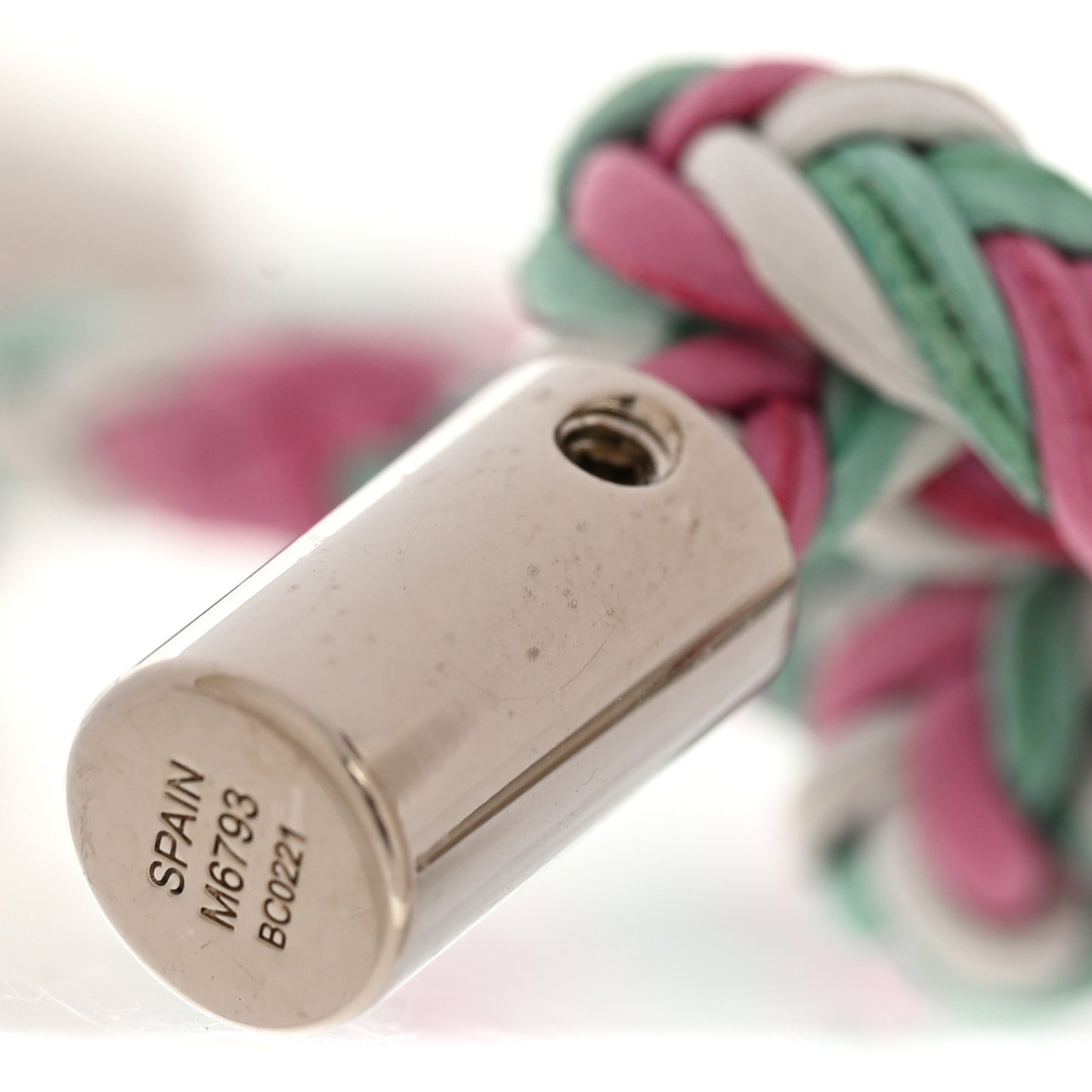 Calfskin Braided Bracelet Multicolor