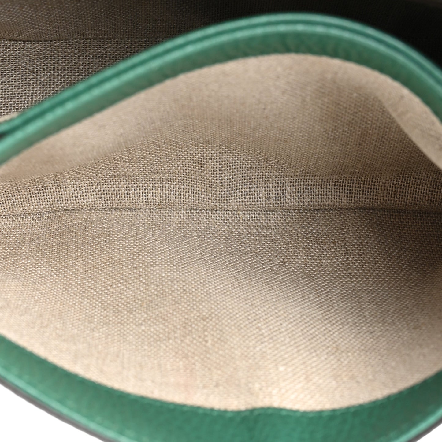 Dollar Calfskin Interlocking G Crossbody Bag Emerald