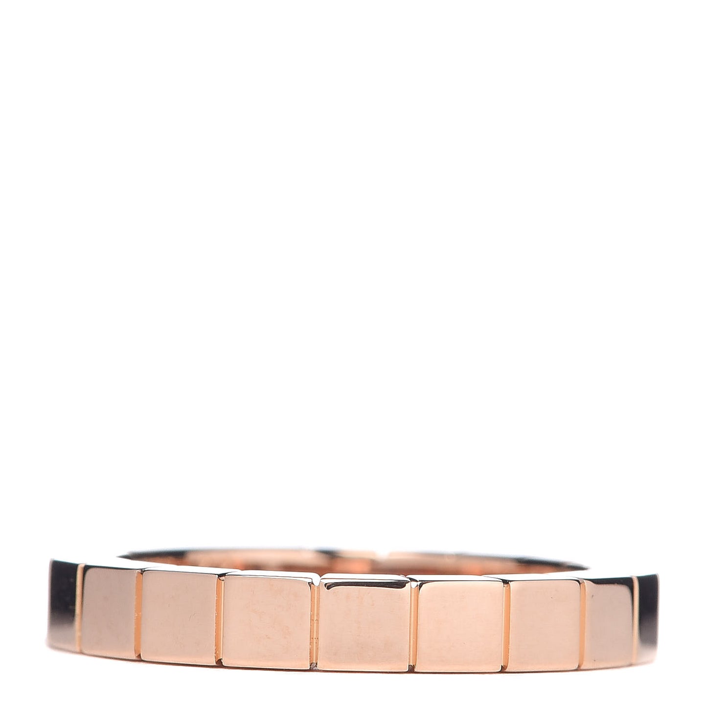 18K Pink Gold 3mm Lanieres Ring 49 4.75