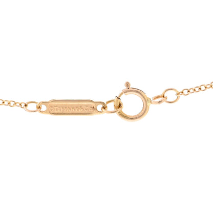 Tiffany 18K Rose Gold Diamond Small T Smile Pendant Necklace 4 of 4