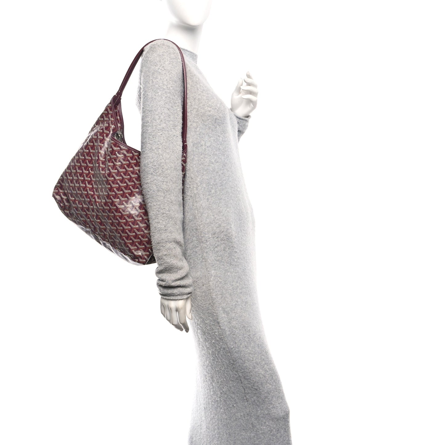 Goyardine Boheme Hobo Burgundy