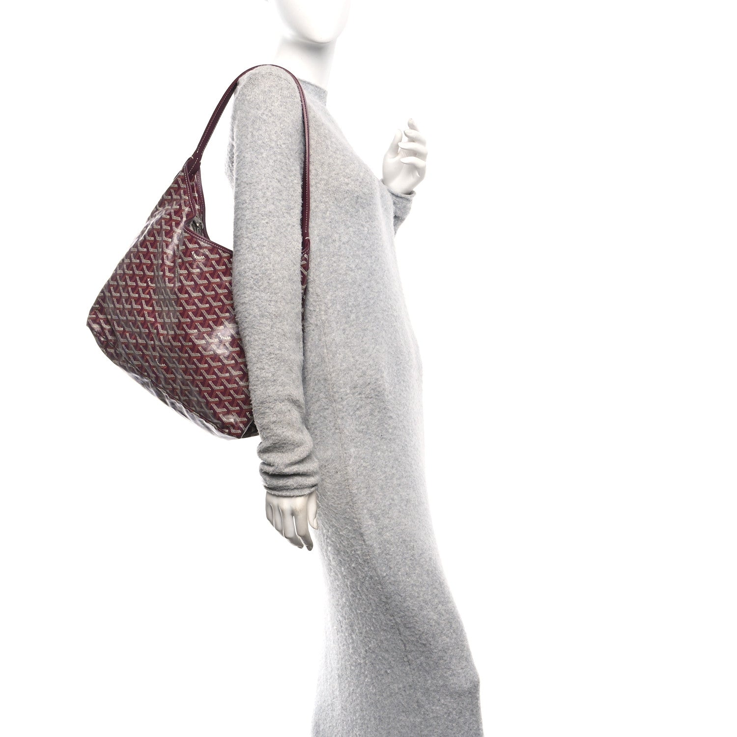 Goyard Goyardine Boheme Hobo Burgundy 2 of 10