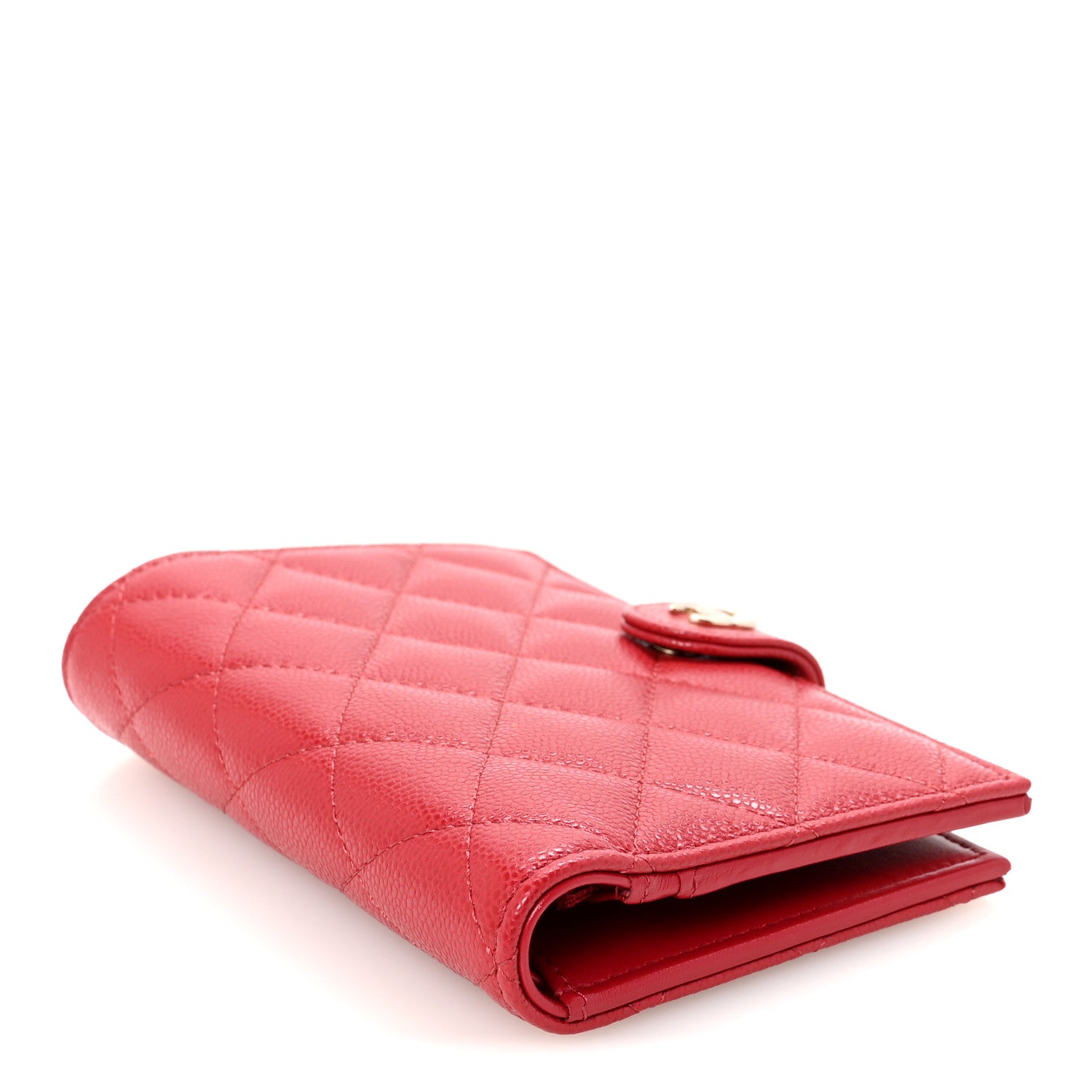 Chanel Caviar Quilted Passport Holder Red 4 of 7