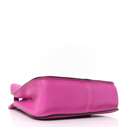 Hermes Taurillon Clemence Halzan 31 GM  Magnolia 4 of 10