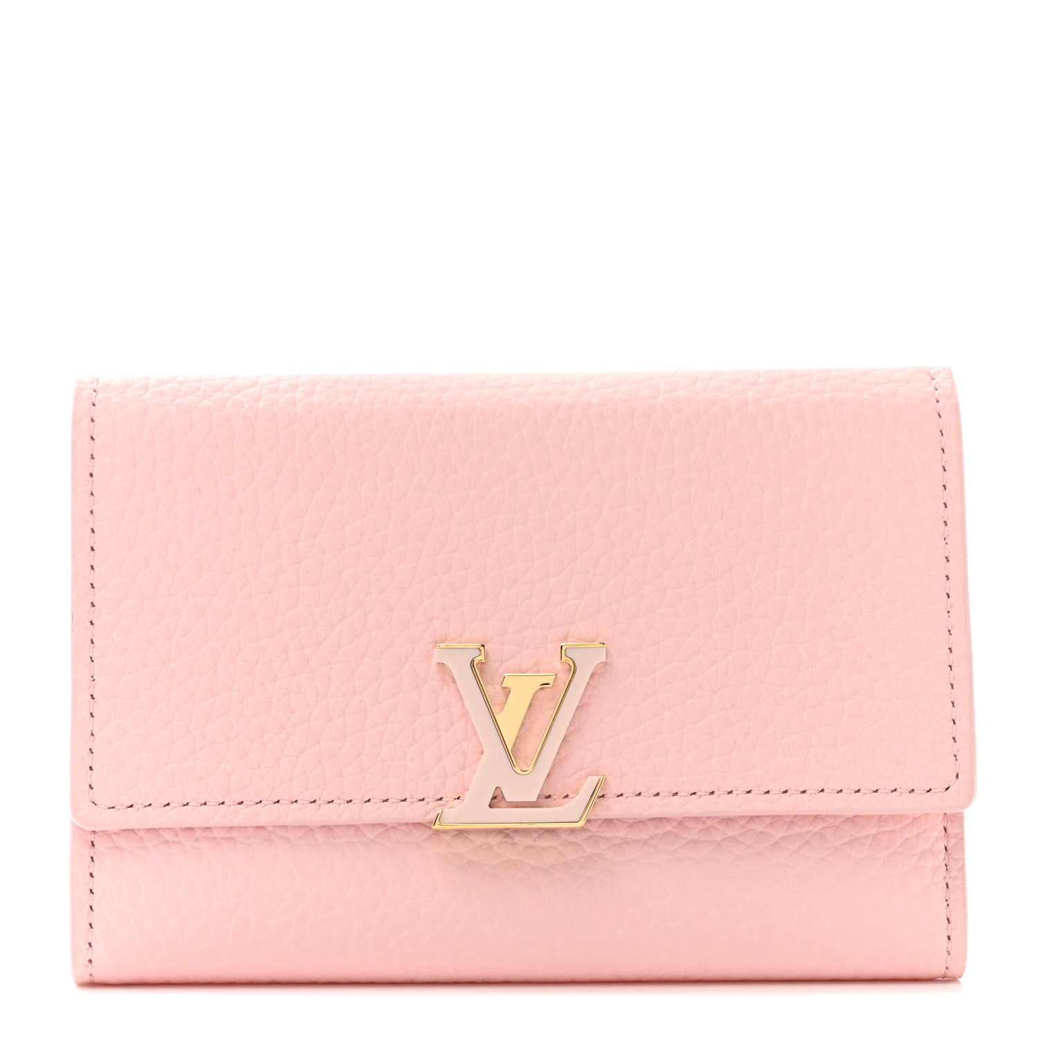 Louis Vuitton Taurillon Capucines Compact Wallet Rose 1 of 8